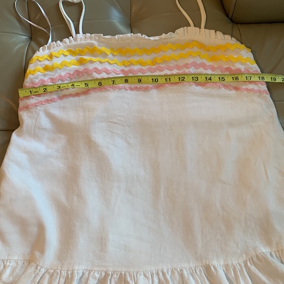 Lisa Marie Fernandez for Target Women's
Ric Rac Dress S White Pink Yellow - Picture 9 of 10